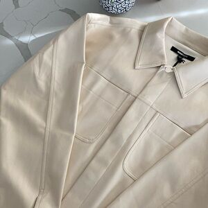 Men’s Leather Button Shirt